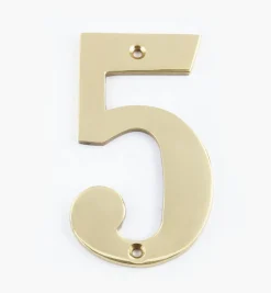 Lee Valley Standard Cast Brass House Numbers