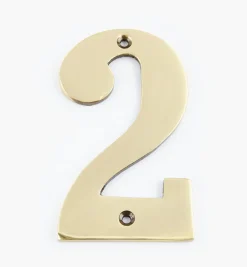 Lee Valley Standard Cast Brass House Numbers