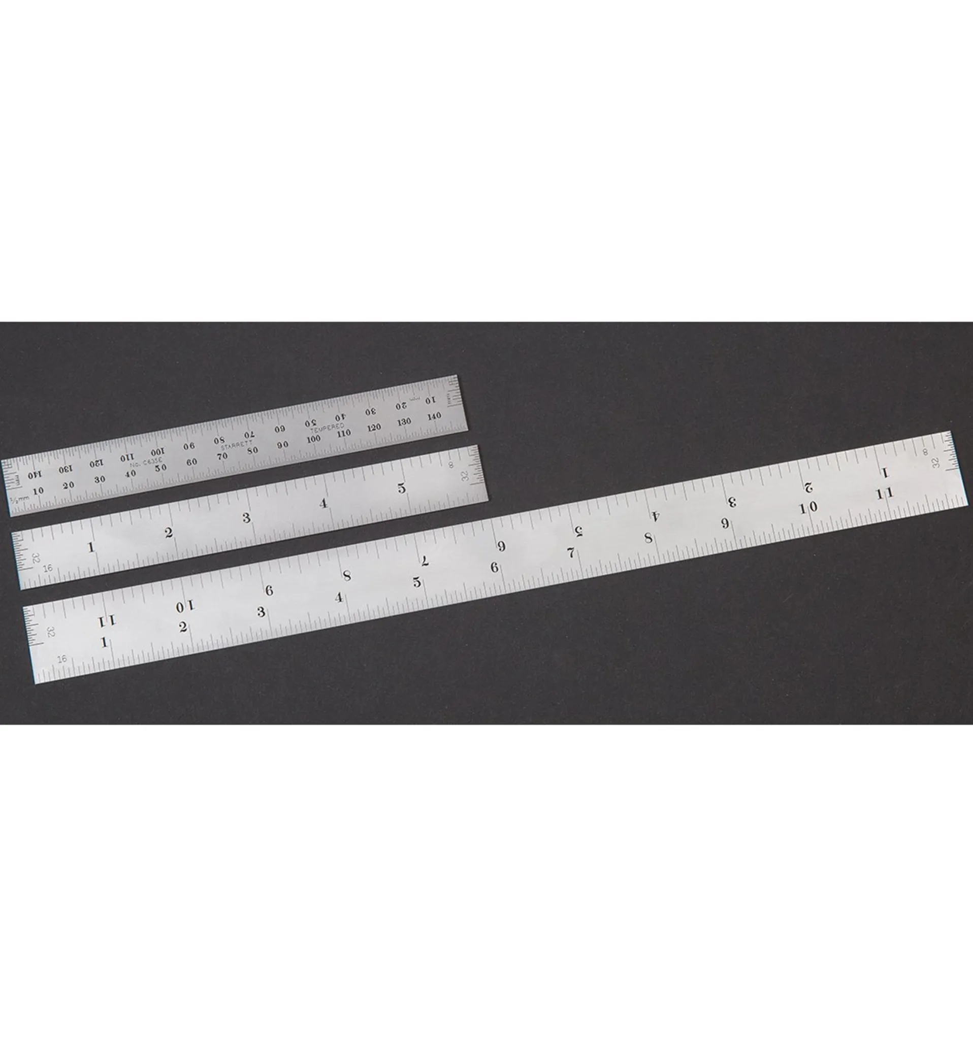 Lee Valley Starrett Spring-Tempered Precision Rules With End Graduations