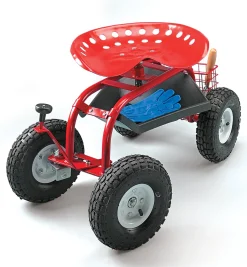 Lee Valley Steerable Rolling Seat With Tool Tray