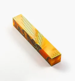 Lee Valley Tangerine Mesh Acrylic Acetate Pen Blank