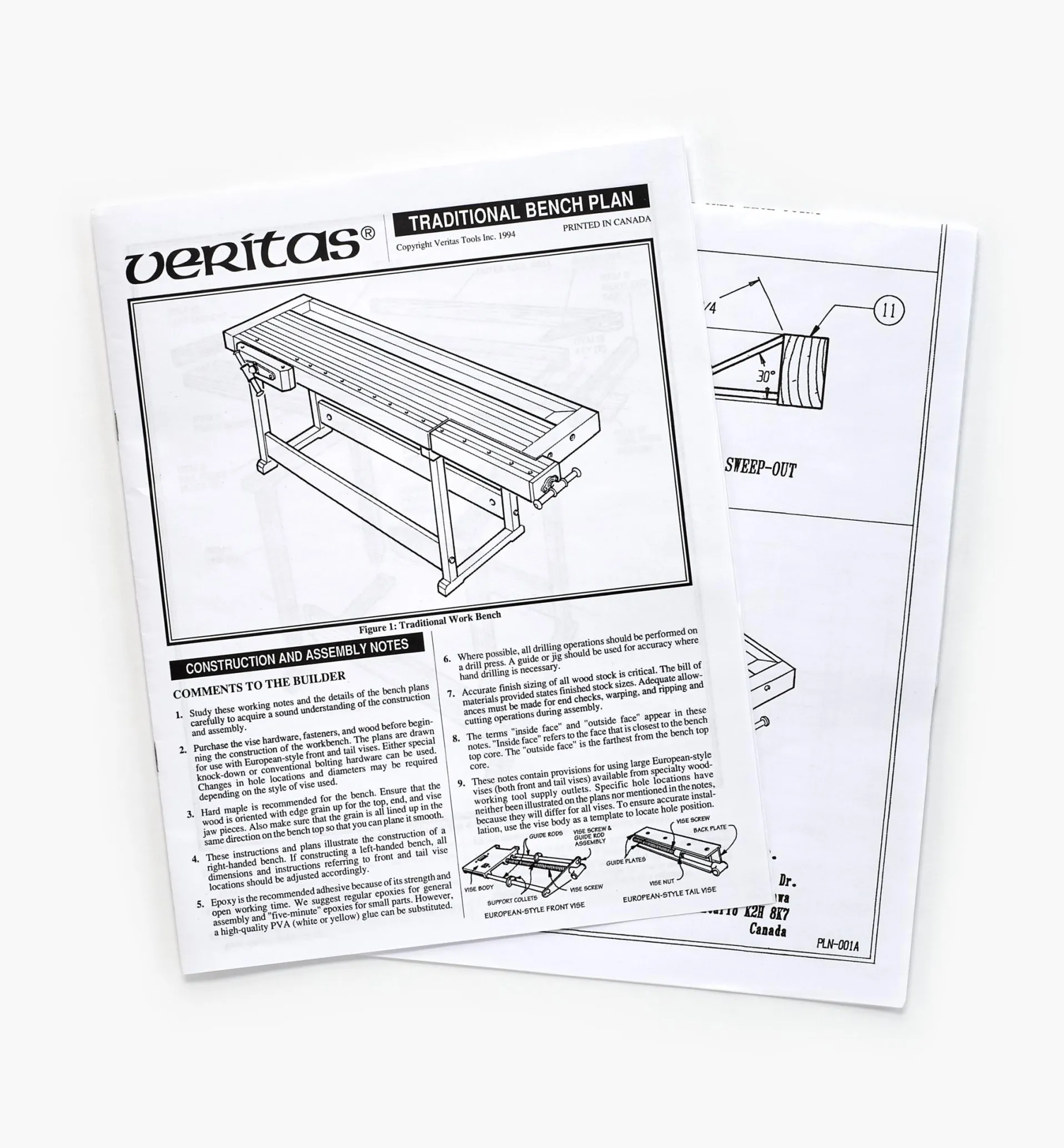 Lee Valley Traditional Bench Plan