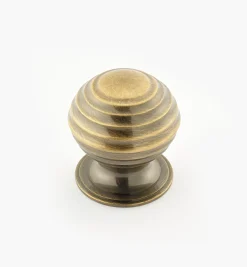 Lee Valley Turned Brass Ridged Knobs