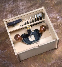 Lee Valley Veritas Large Router Plane, Box & Imperial Blades Set