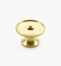 Lee Valley Veritas Smooth-Rimmed Brass Insert Knobs