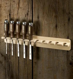 Lee Valley Wall Rack For Narex Bevel-Edge Chisels