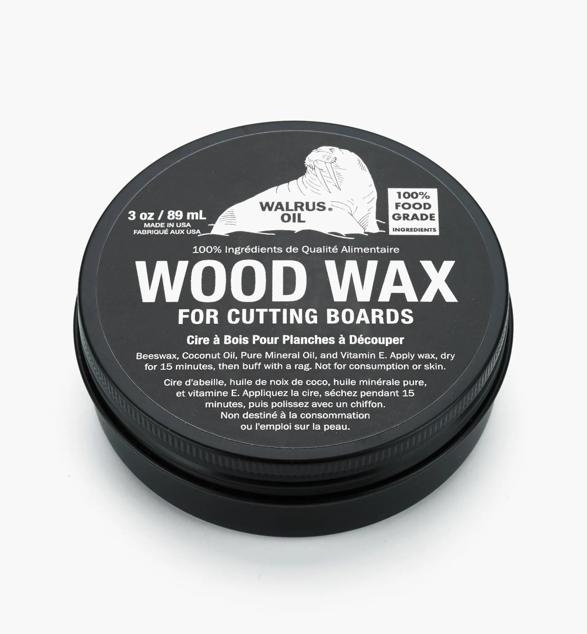 Lee Valley Walrus Oil Cutting Board Wax