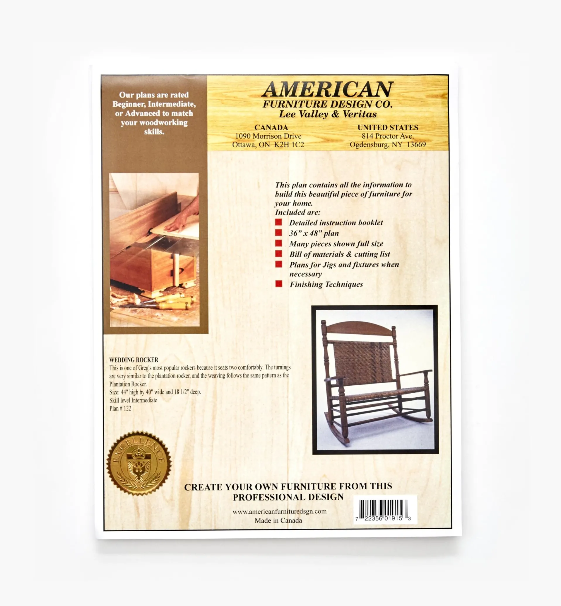 Lee Valley Wedding Rocker Plan