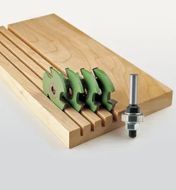 Lee Valley 3-Wing Slotting Cutters With Shafts